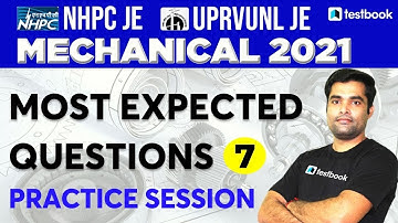 UPRVUNL JE/NHPC JE Mechanical Classes 2021 | Most Expected Questions | Set 7 | Dhiraj Sir