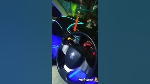 Swift new dashboard lighting install