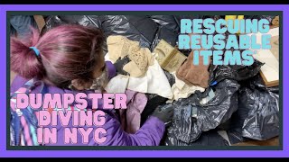 Dumpster Diving In NYC. - Rescuing Reusable Items
