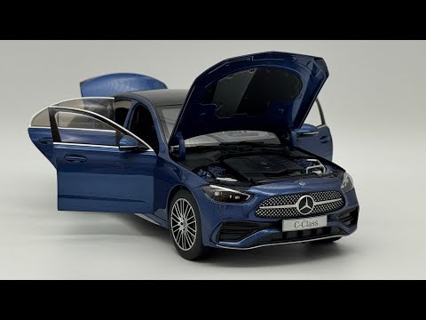 Mercedes C-Class (W206) 2025 spektral blue NZG 1:18 - YouTube