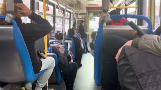 CTA Bus: 2015 NovaBus LFS on Route 9 Ashland from Orange Line to 33rd Street #8188