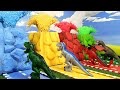 Colorful volcano and mysterious creatures  fun day with amazing adventure   pretend play for kids