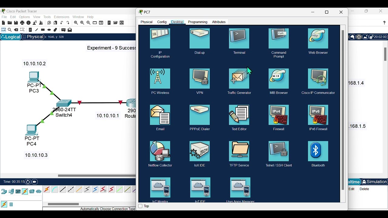 DCN-Exp 6-Diagnostic Analysis of Network Connectivity and Path Discovery using CISCO packet tracer.