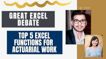 Use of Excel for Actuarial and Analyst Roles | Top 5 Excel Functions
