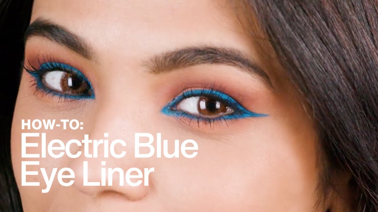 HOW TO: Neon Blue Eye Liner | MAC Cosmetics - YouTube