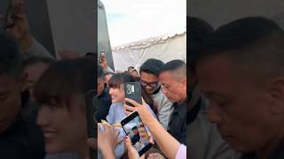 GILGA SAHID WHEN PROTECTING HAPPY ASMARA FROM THE CROWD OF SPECTATORS #happy #gilgasahid