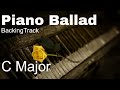 Only for you  lovely song guitar backing track jam in c major   piano ballad 