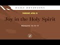 Joy in the holy spirit  daily devotional