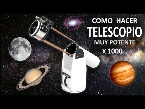 Como Hacer un Potente Telescopio Casero - (Experimentar En Casa)