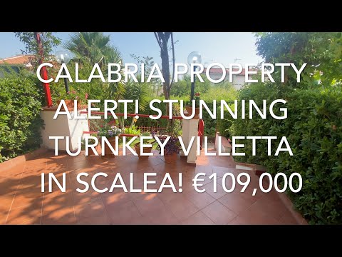 Calabria Property Alert! Beautiful Turnkey Sea View Villetta in Baia del Carpino, Scalea. €109,000