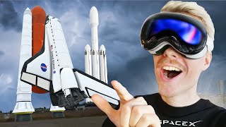 Rocket Launches in 3D: Space Tour Using Apple Vision Pro