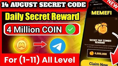 14 AUGUST MEMEFI secret combo code today| today MEMEFI secret| secret code MEMEFI | #memefi #memes
