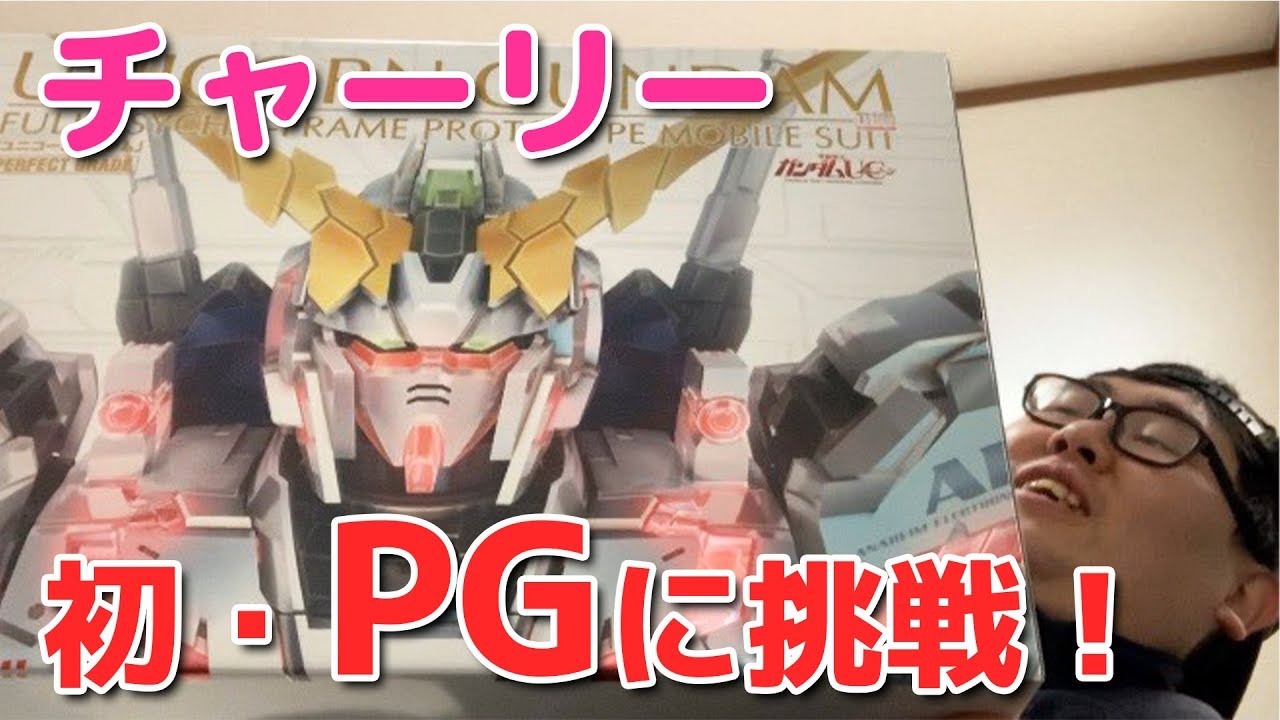 チャーリー、PGに初挑戦！ユニコーンガンダム ！