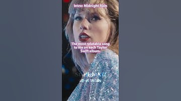 The most relatable song to me on each Taylor Swift album. ✨🫶| StarlightX12 | #shorts#tloas