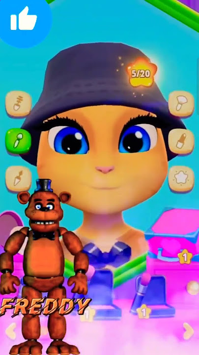Freddy My Talking Angela 2#mytalkingangela2#cosplay#shorts #fyp #trending #viralvideo #sprunki #fun