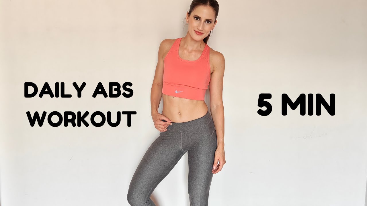 5 MIN DAILY ABS WORKOUT | AT HOME PILATES - YouTube