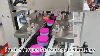 Celebrity Fully Automatic Single-Head Servo Filler & Capping Machine for 4cm Cosmetic Jars | Demo Wealth