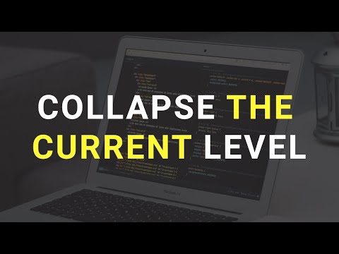 Collapse the current level shortcut key in notepad++