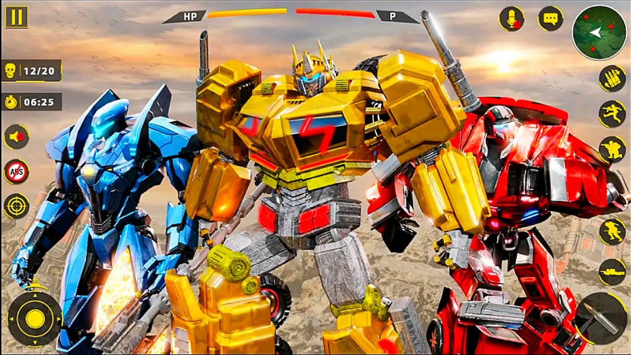 US Police Robot Monster Truck Transformers Battle - Android Gameplay