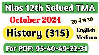 nios class 12 history tma solved 2023-24 nios history solved tma 2023 tma april 2024