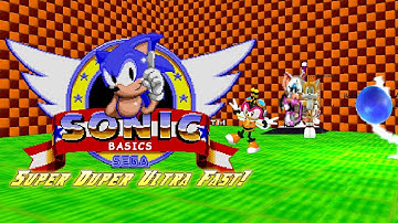 Sonic The Hedgehog Basics In Super Duper Ultra Fast - Baldi