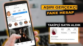 DÜNYANIN EN GERÇEK FAKE HESABINI YAPMAYI DENEDİM! - (Takipçi Satın Aldım)