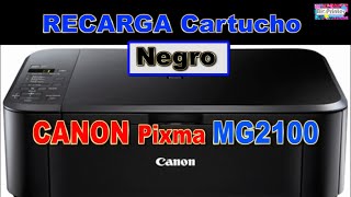 COMO RECARGAR CARTUCHO NEGRO PG-540 CANON PIXMA MG2100 . REFILL CARTRIDGE CANON  PIXMA MG2100 - YouTube