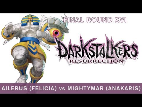 Ailerus (Felicia) vs MightyMar (Anakaris) - Darkstalkers Resurrection - Final Round XVI