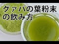 グァバの葉粉末の飲み方