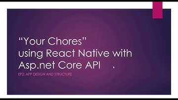 React Native - ASP.NET Core App in Arabic 02: App Design and structure