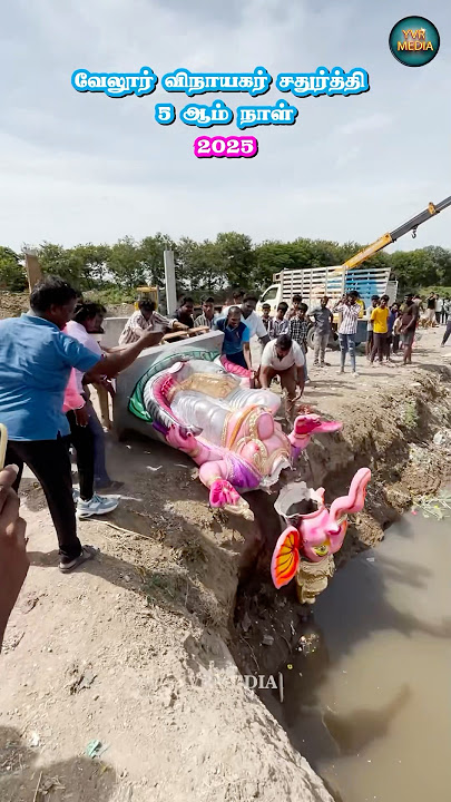 😢5th Day Vellore Vinayagar Chaturthi 2025|Vinayagar Chaturthi 2025|YVRMEDIA-Yuvan#shorts #god #short