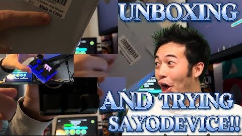 UNBOXING AND TRYING THE SAYODEVICE!! // Geometry Dash 2.2