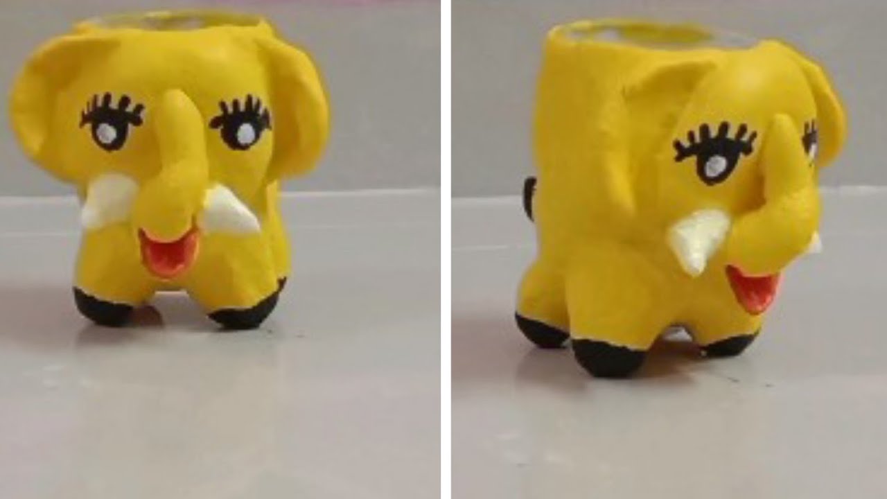 Diy cute elephant planter from wallputty craft