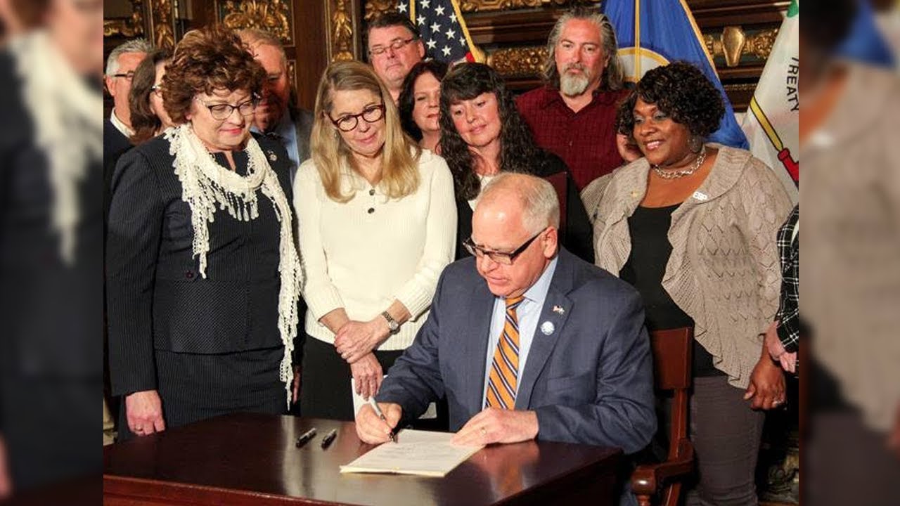 Gov. Tim Walz Signs Snow Day Relief Bill
