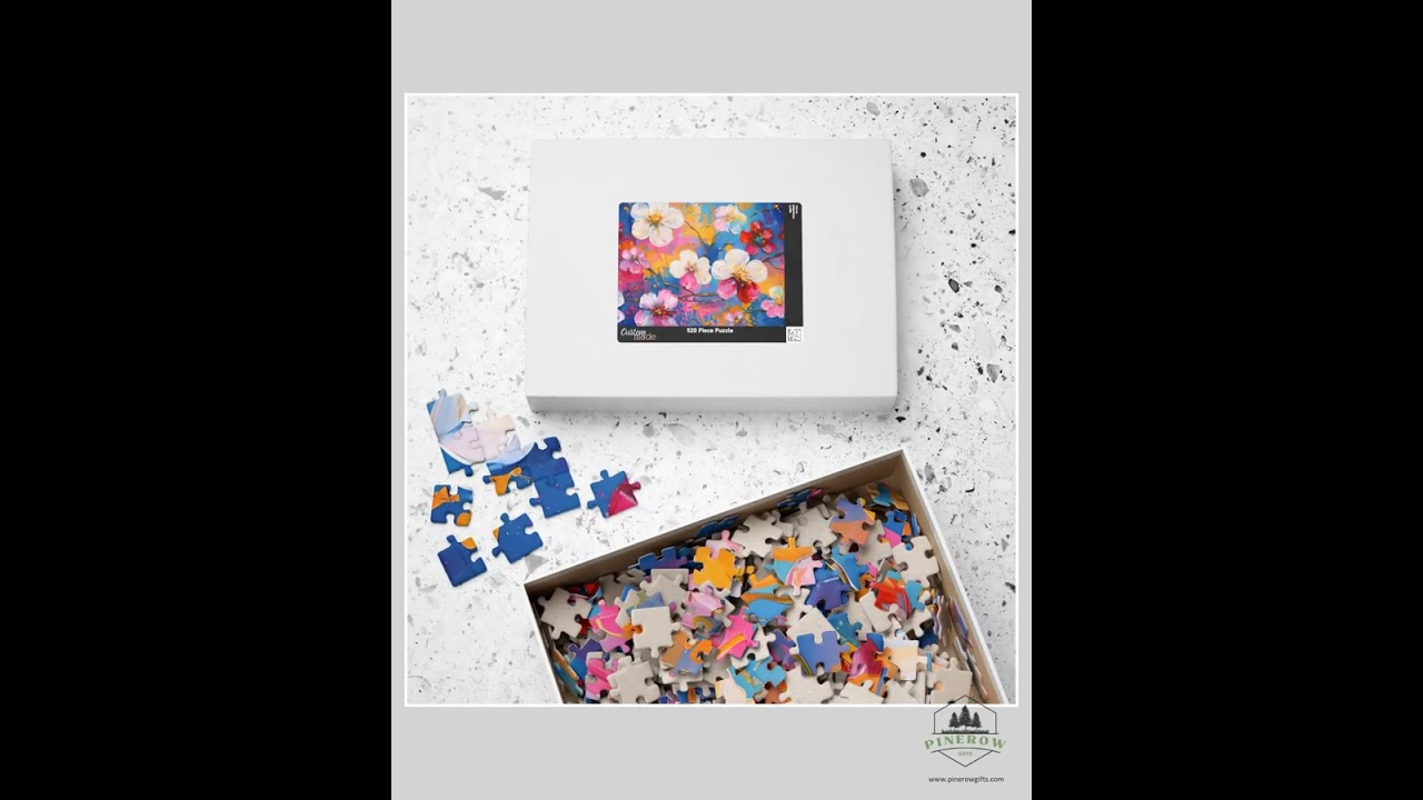 Floral Art Jigsaw Puzzle, Vibrant Flower Design