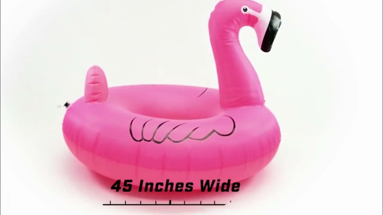 GoFloats Flamingo Pool Float Party Tube, Inflatable Rafts for Kids