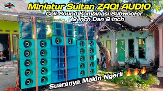 Suaranya Ngeri-Ngeri Sedep🔥 Miniatur Sultan ZAQI AUDIO Cek Sound Kolaborasi 12 Dan 8 inch Cobre