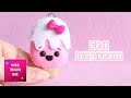 DIY Cute Ice Cream Felt Keychain Plush | Kawaii Craft | Felt Craft