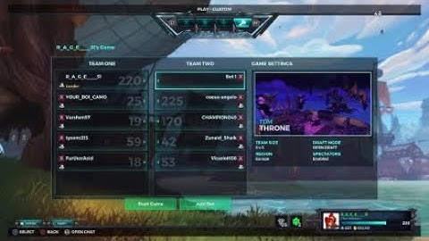 Paladins custom games
