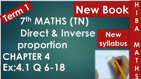 TN Samacheer 7th maths chapter 4 exercise 4.1 question 6-18 New Book New Syllabus