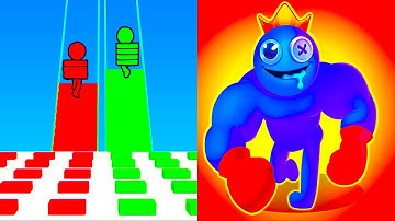 Punchy Race vs Bridge Race ⭐️🎀🌸⭐️ Hard Levels Challenge Walkthrough Gameplay Ep100