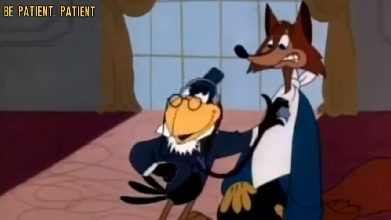 Be Patient, Patient 1944 Fox and Crow Cartoon Short Film | Bob Wickersham | Animation Film Review
