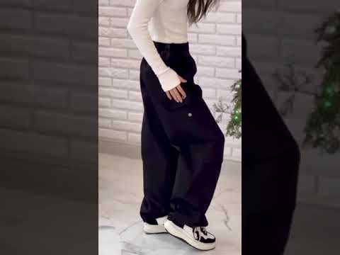 Стильні  штани парашути — карго для дівчаток "Ніколь", щыльний котон, розміри на зріст 134 — 160 + Відеоогляд!, відео 2