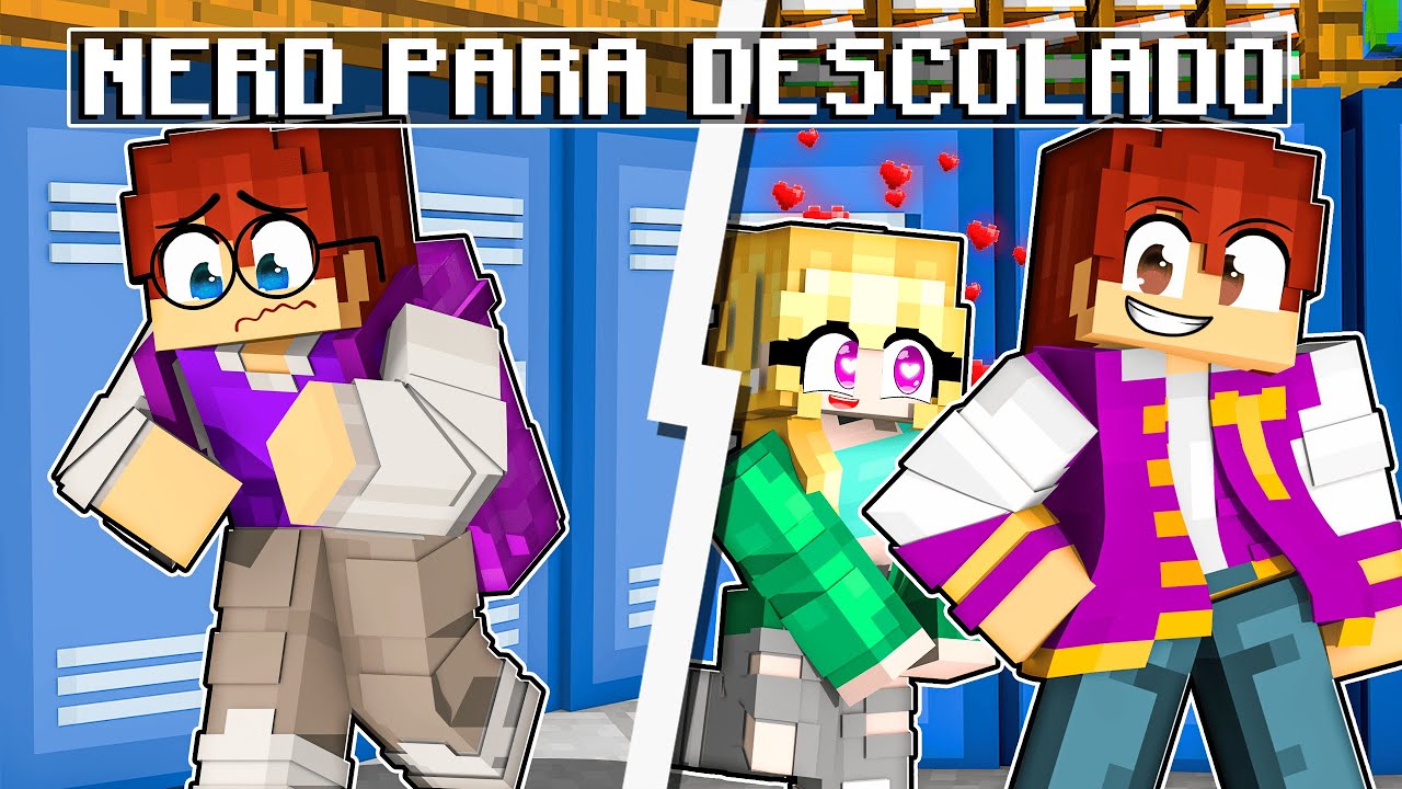 O GAROTO NERD FICOU SUPER DESCOLADO no Minecraft