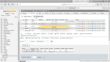 4 create a relation between two tables using phpMyAdmin