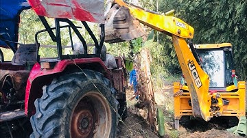 Loading Mix Soil In Tractor l  Jcb Backhoe Video 2024