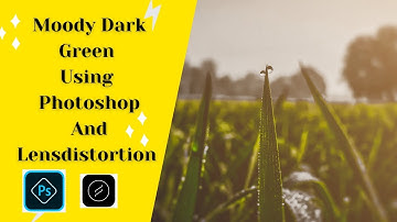 Moody Dark Green - Photoshop Express & lens distortion | Editing Tutorial | Photo Editing|DewDrop