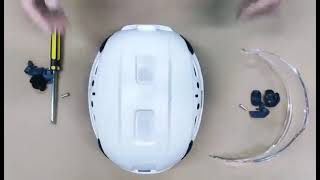 GreenDevil Safety Hard Hat Safety Helmet Visor Installation