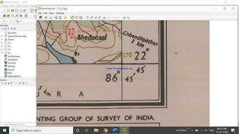 How to process Geo-referencing \ Rectify an image using QGIS.