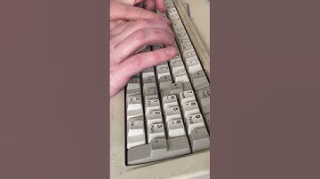 Retro Bliss: The Satisfying Sound of Typing on an IBM Model F Keyboard #shorts #asmr